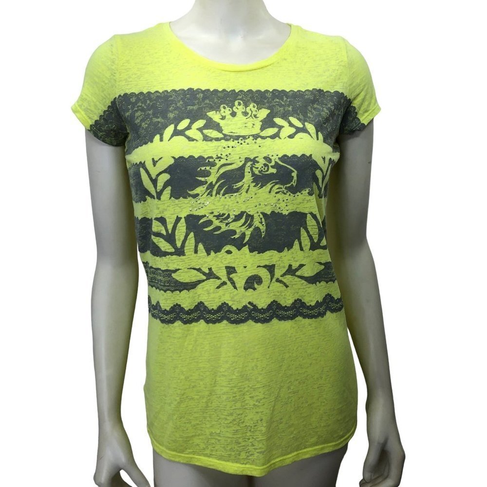 EXPRESS WOMEN YELLOW‎ LEMON TEE MD